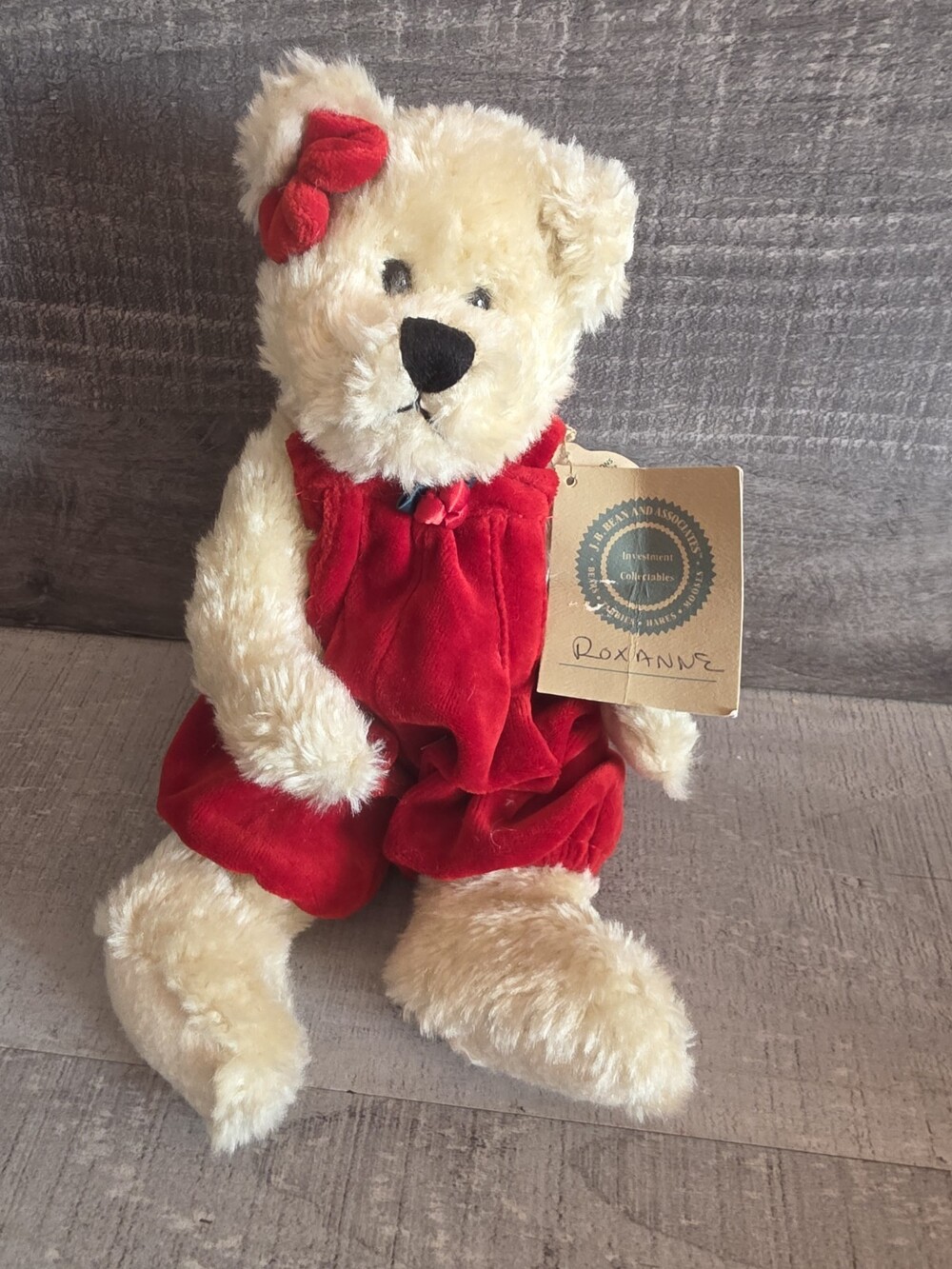 Boyd's Bears Roxanne K Bear Red Jumper 12" Plush 221070G Stuffed Animal b297